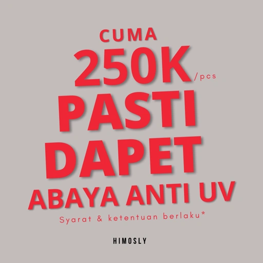 250k dapet Abaya Anti UV