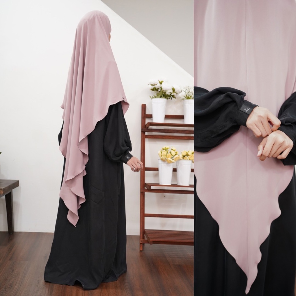 Cloud Abaya Natural Fabric