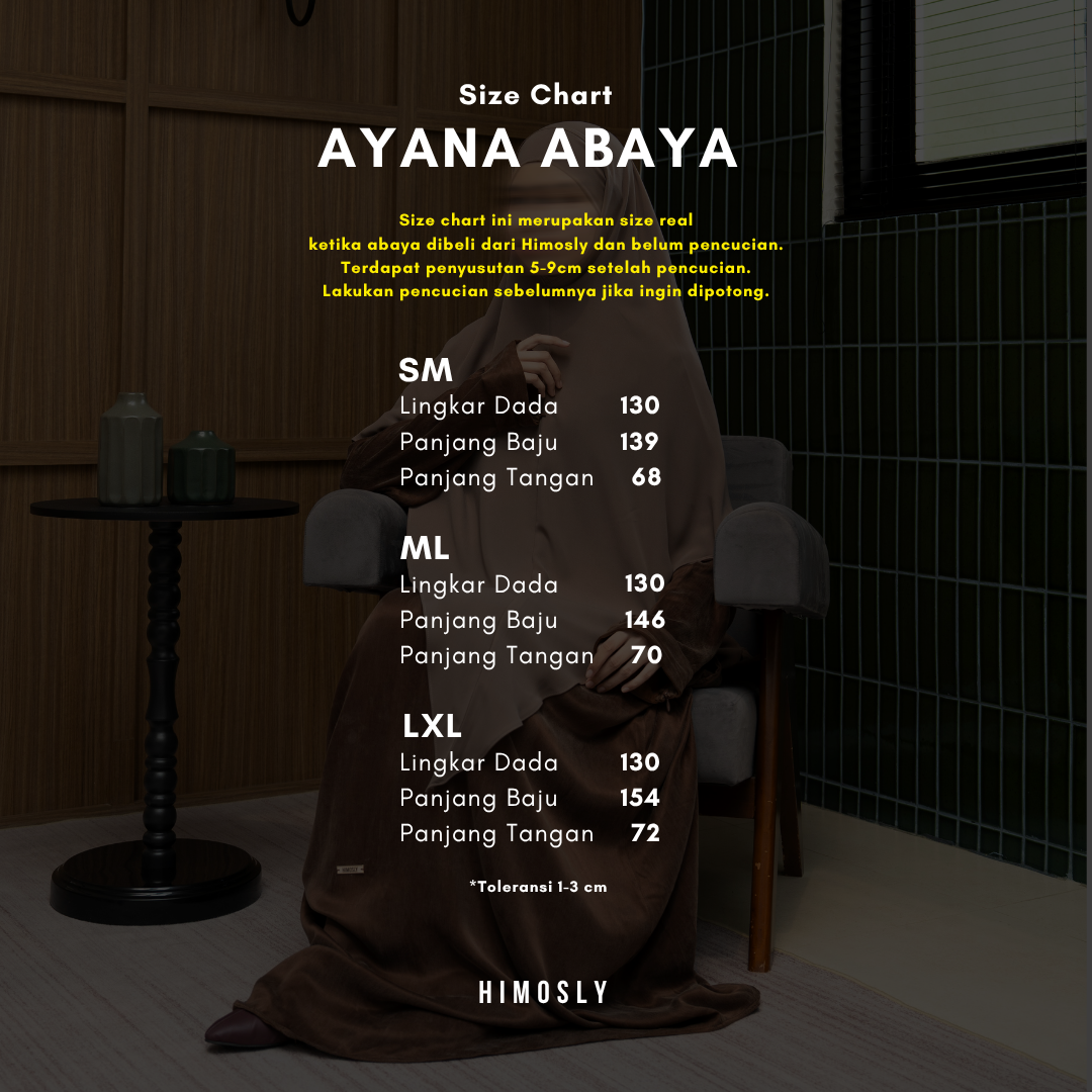 Ayana Abaya Natural Fabric