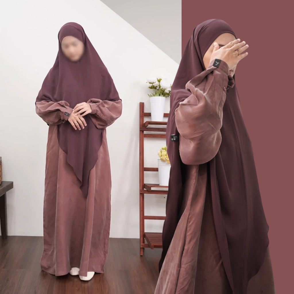 Cloud Abaya Natural Fabric