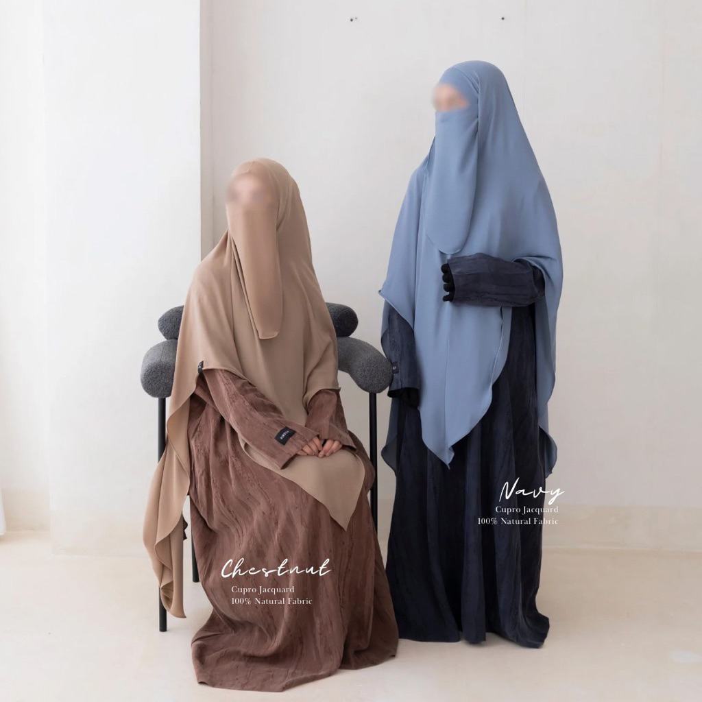 ⁠Nour Abaya Natural Fabric