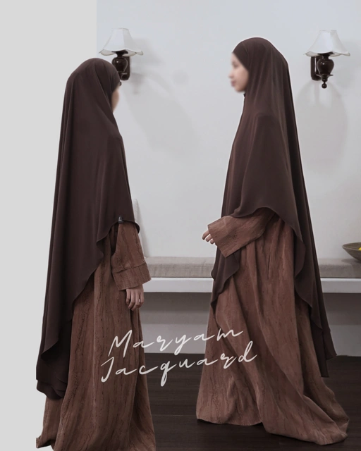 Maryam Abaya Natural Fabric