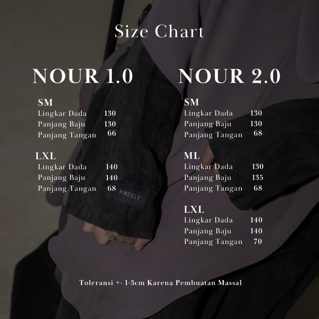 ⁠Nour Abaya Natural Fabric