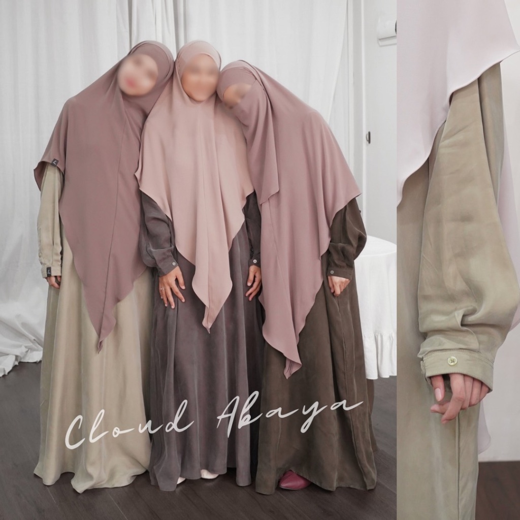 Cloud Abaya Natural Fabric