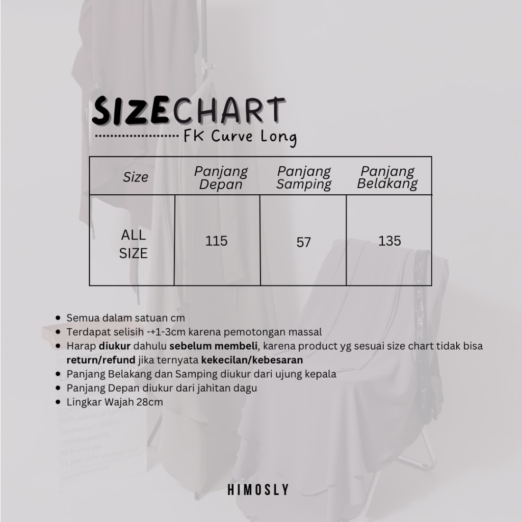 ⁠French Khimar Curve Long Mazen Anti UV