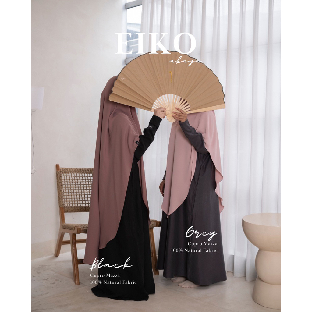 ⁠Eiko Abaya Natural Fabric
