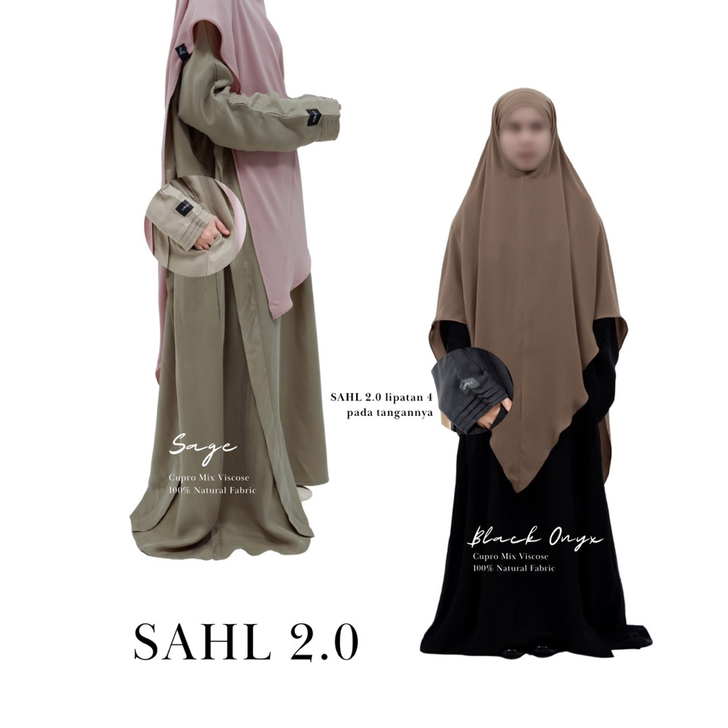 ⁠Sahl Abaya Natural Fabric