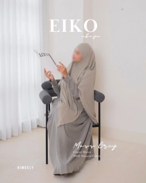 ⁠Eiko Abaya Natural Fabric