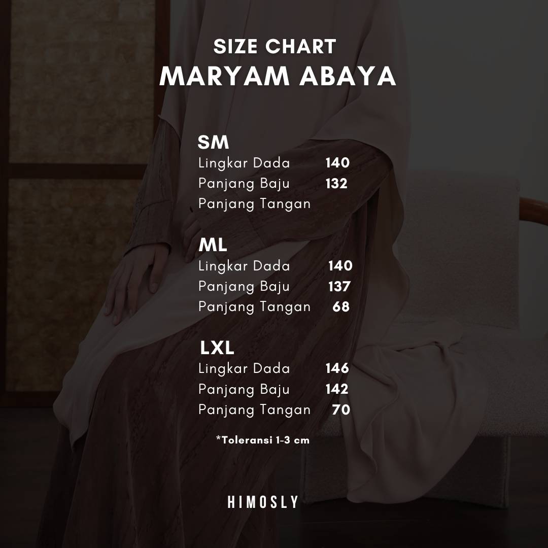 Maryam Abaya Natural Fabric