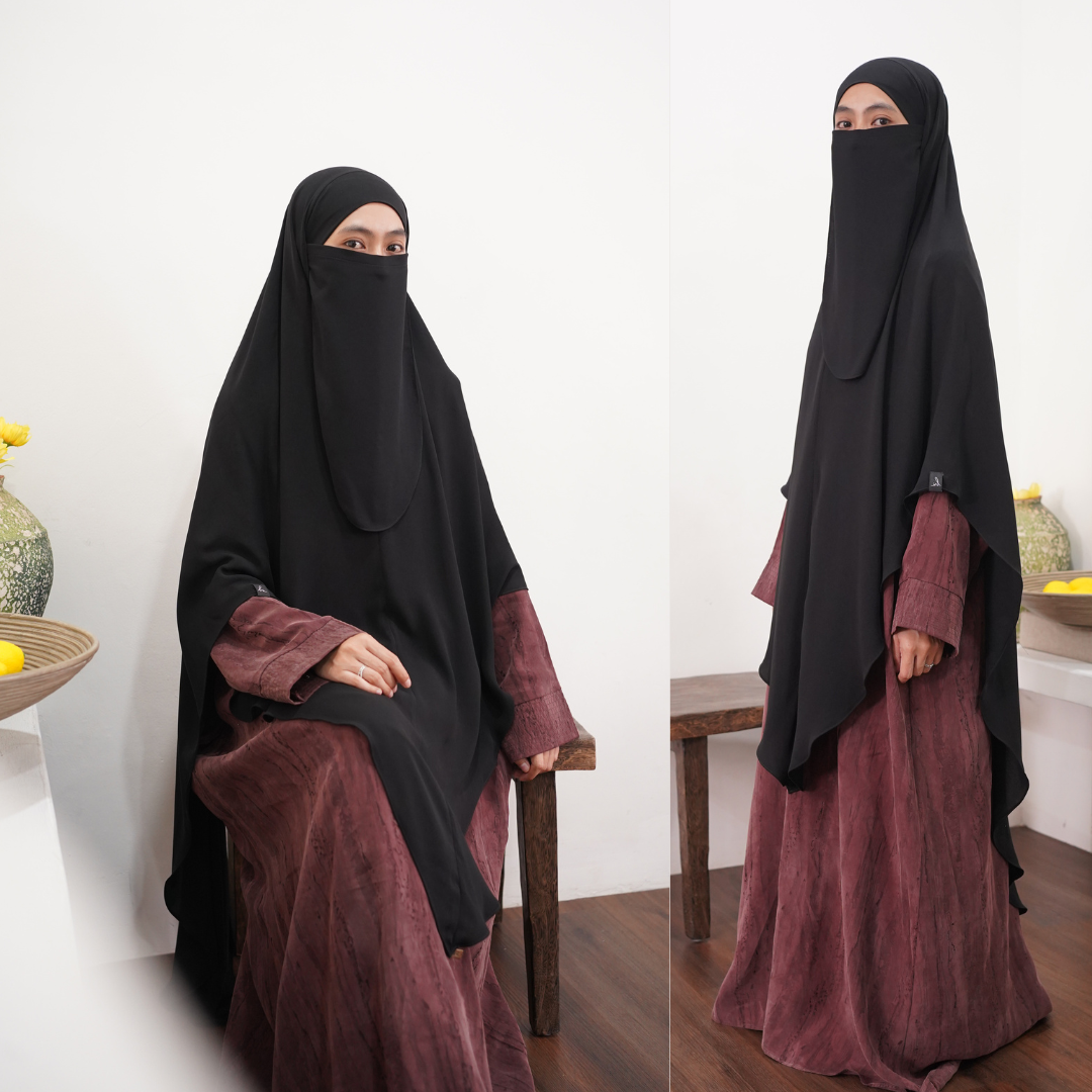 CUTE KHIBAN (KHIMAR SAJA) Khimar Bandana Maheen Khiban Panjang Khimar Lebar Khimar Umroh Haji Kajian Khiban Lancip