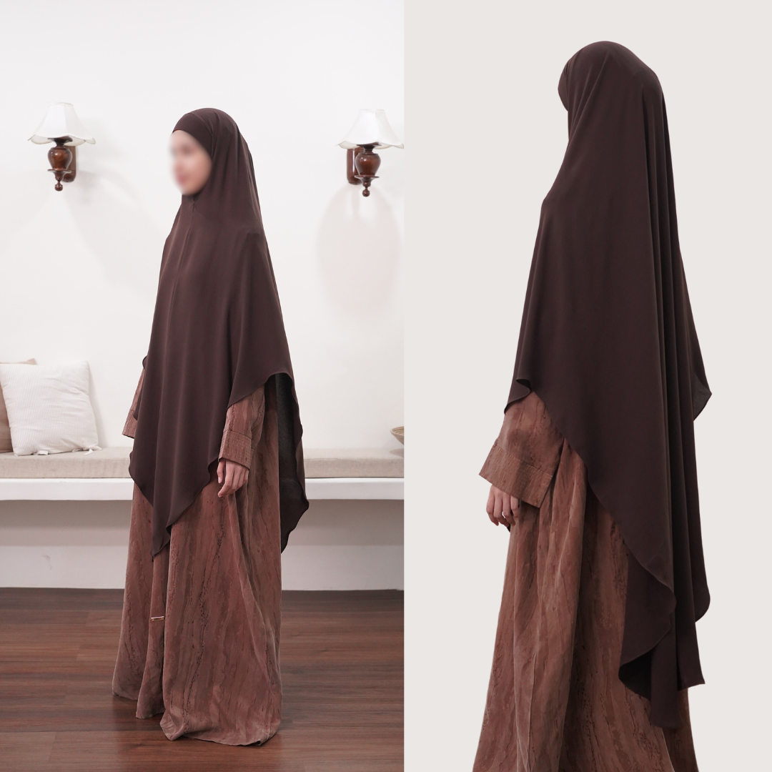 CUTE KHIBAN (KHIMAR SAJA) Khimar Bandana Maheen Khiban Panjang Khimar Lebar Khimar Umroh Haji Kajian Khiban Lancip