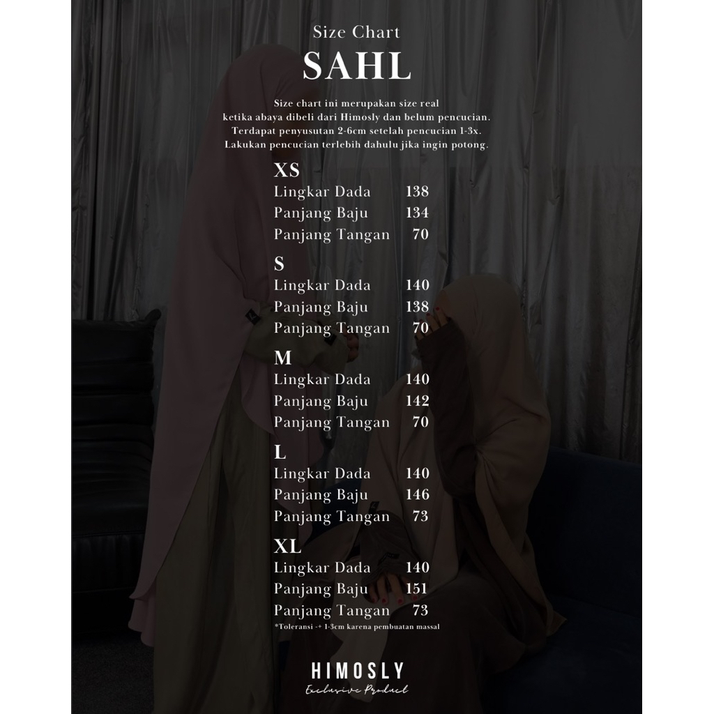 ⁠Sahl Abaya Natural Fabric