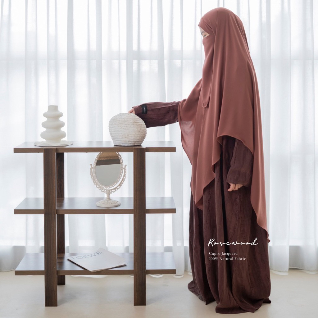 ⁠Nour Abaya Natural Fabric