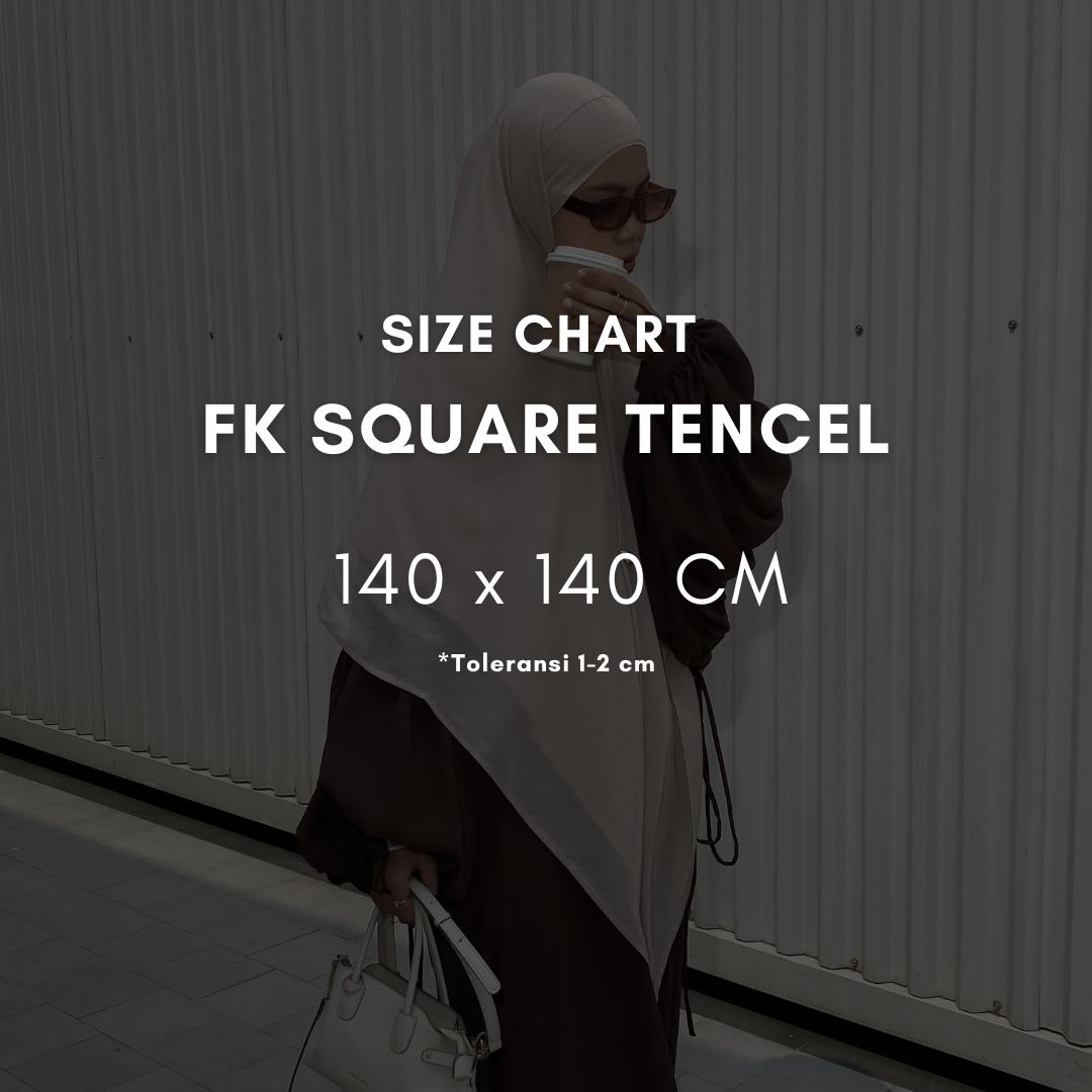 French Khimar Square Tencel Natural Fabric