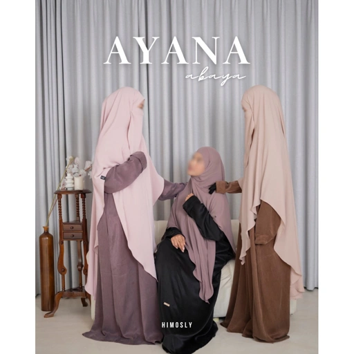 Image of AYANA ABAYA (ABAYA SAJA) Abaya Cupro Tencel Abaya Nafural Fabric 