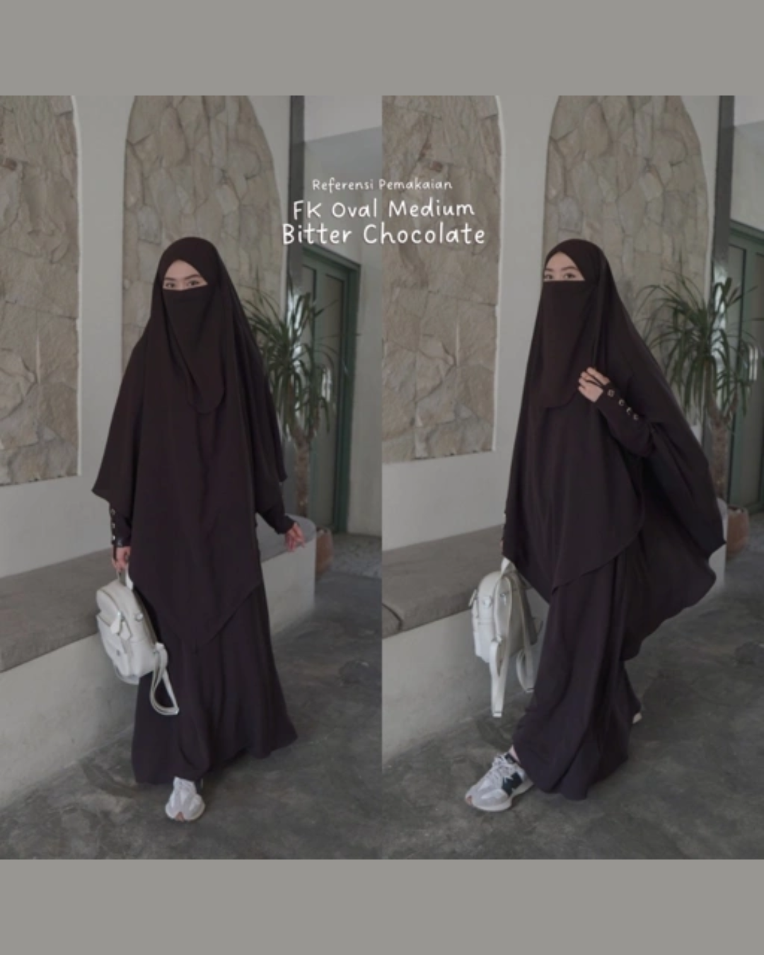 French Khimar Oval Medium Mazen Anti UV