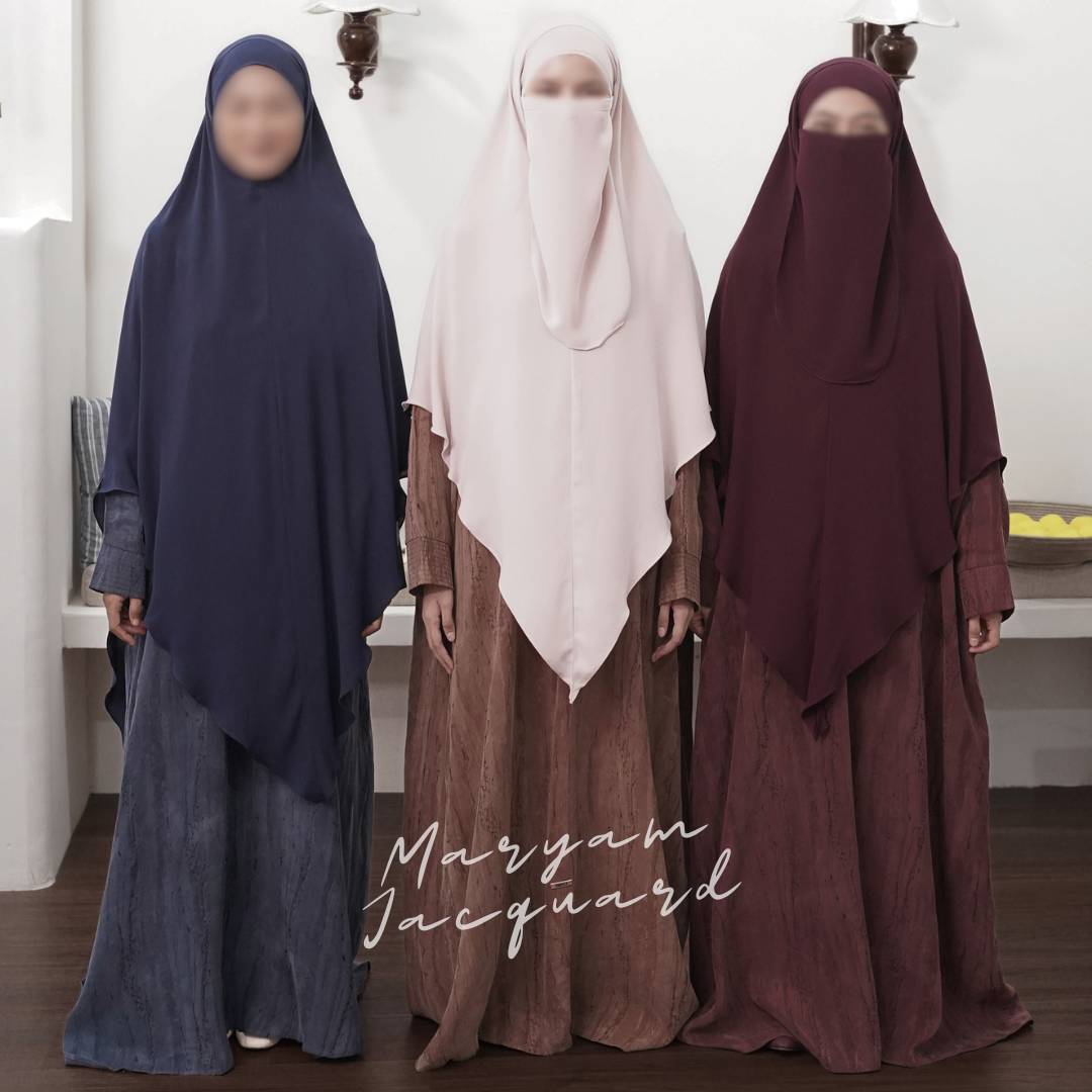 Maryam Abaya Natural Fabric