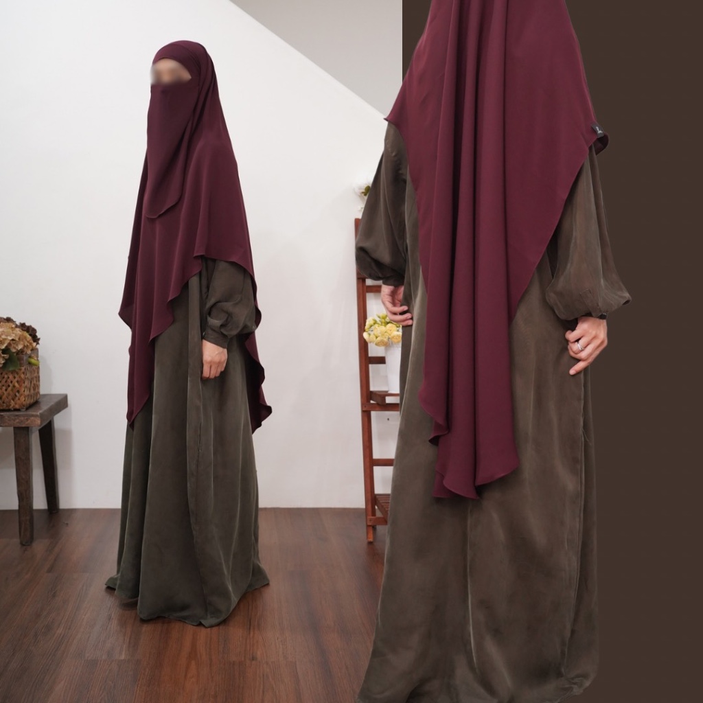 Cloud Abaya Natural Fabric