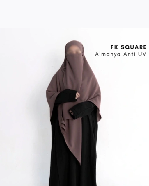 French Khimar Square Almahya Anti UV