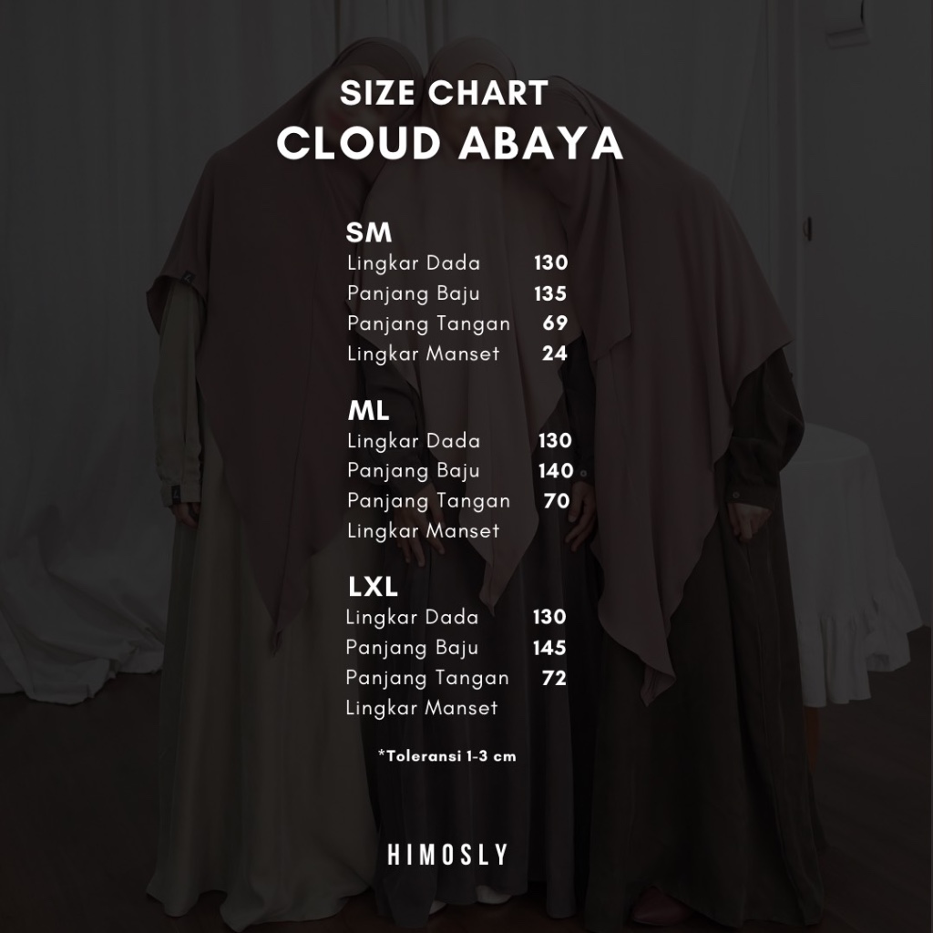 Cloud Abaya Natural Fabric