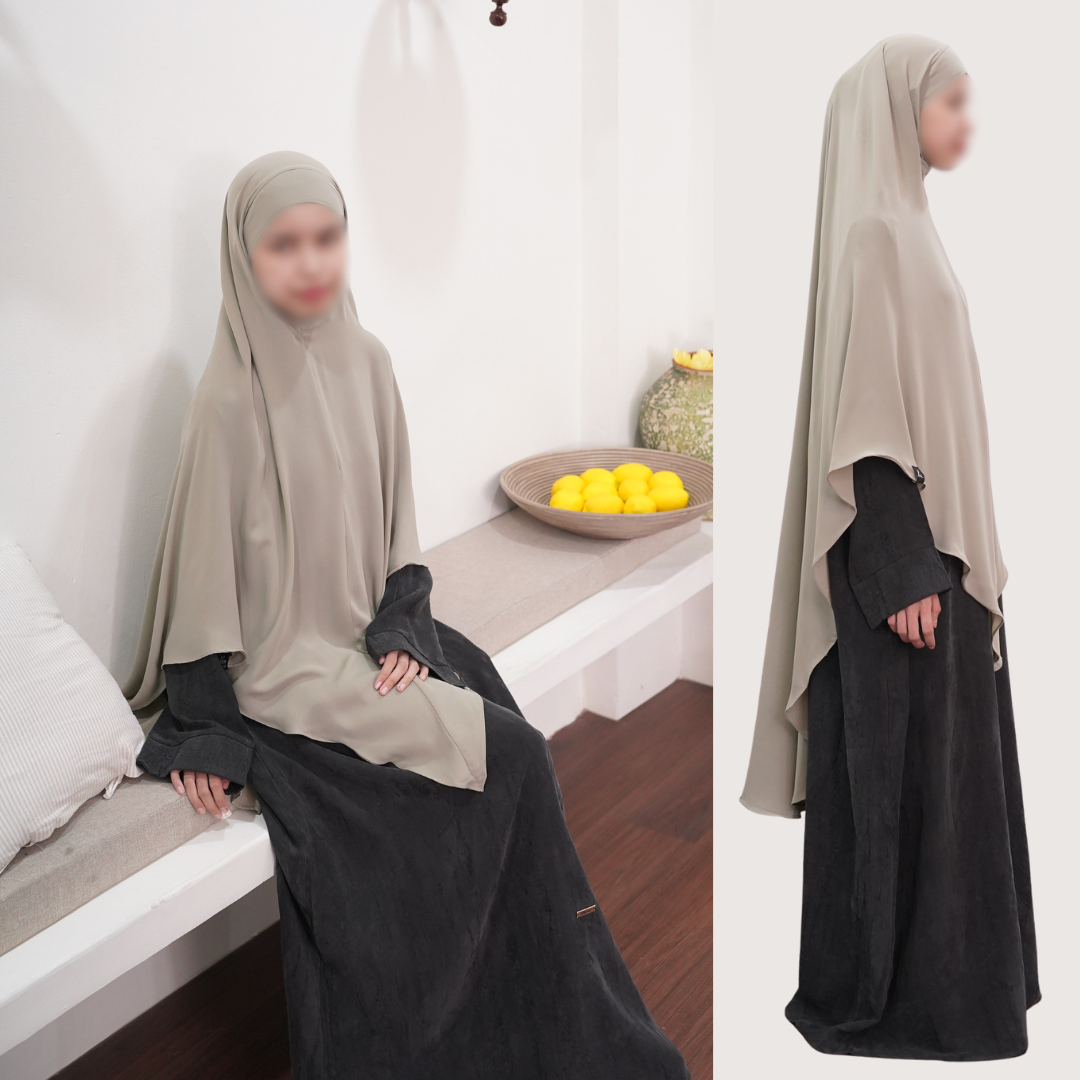 CUTE KHIBAN (KHIMAR SAJA) Khimar Bandana Maheen Khiban Panjang Khimar Lebar Khimar Umroh Haji Kajian Khiban Lancip