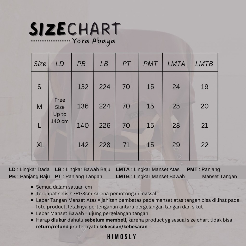 Yora Abaya XS Mazen Anti UV