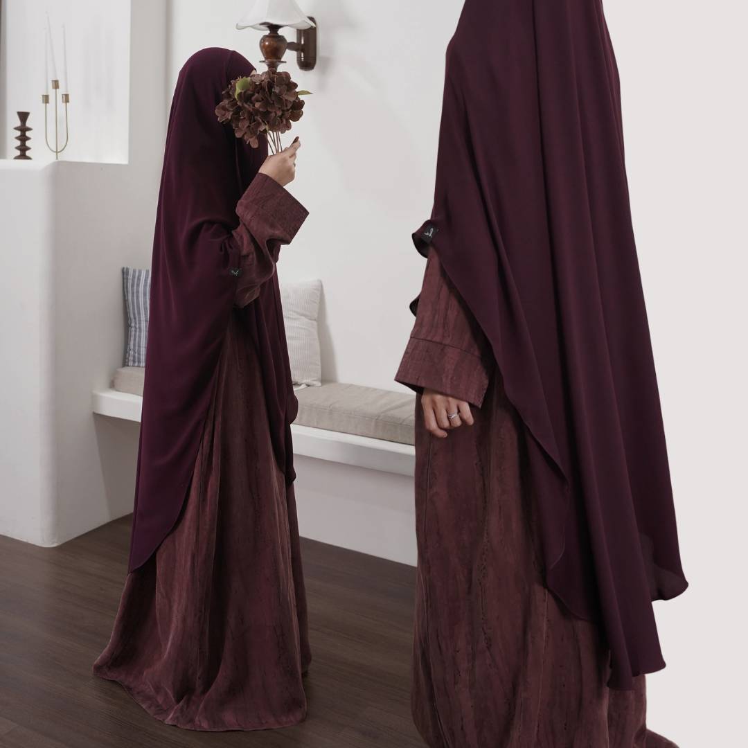 Maryam Abaya Natural Fabric