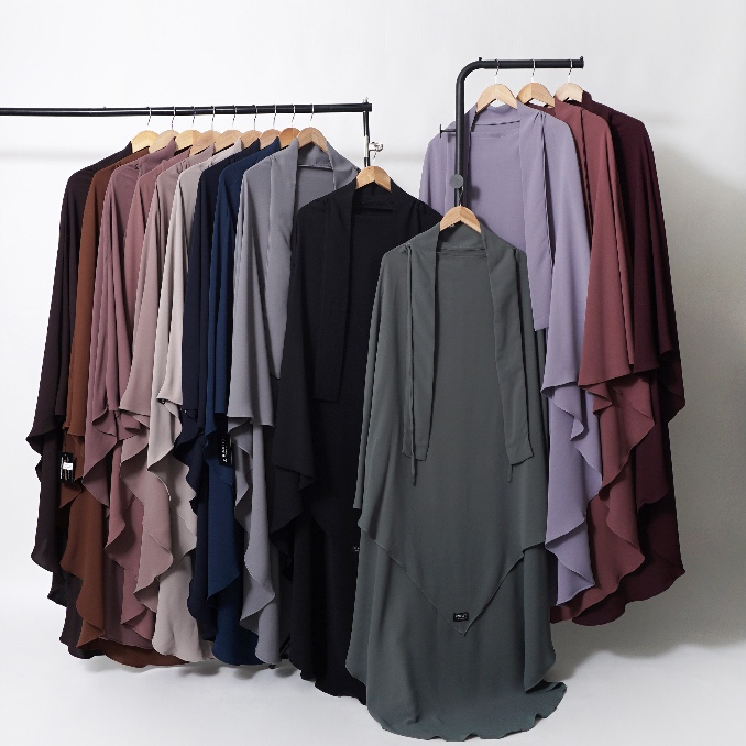 French Khimar Oval Medium Mazen Anti UV