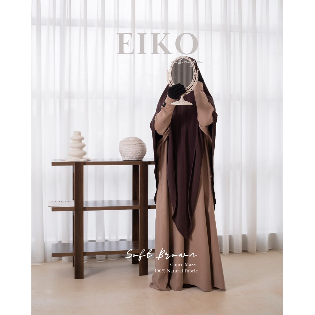 ⁠Eiko Abaya Natural Fabric