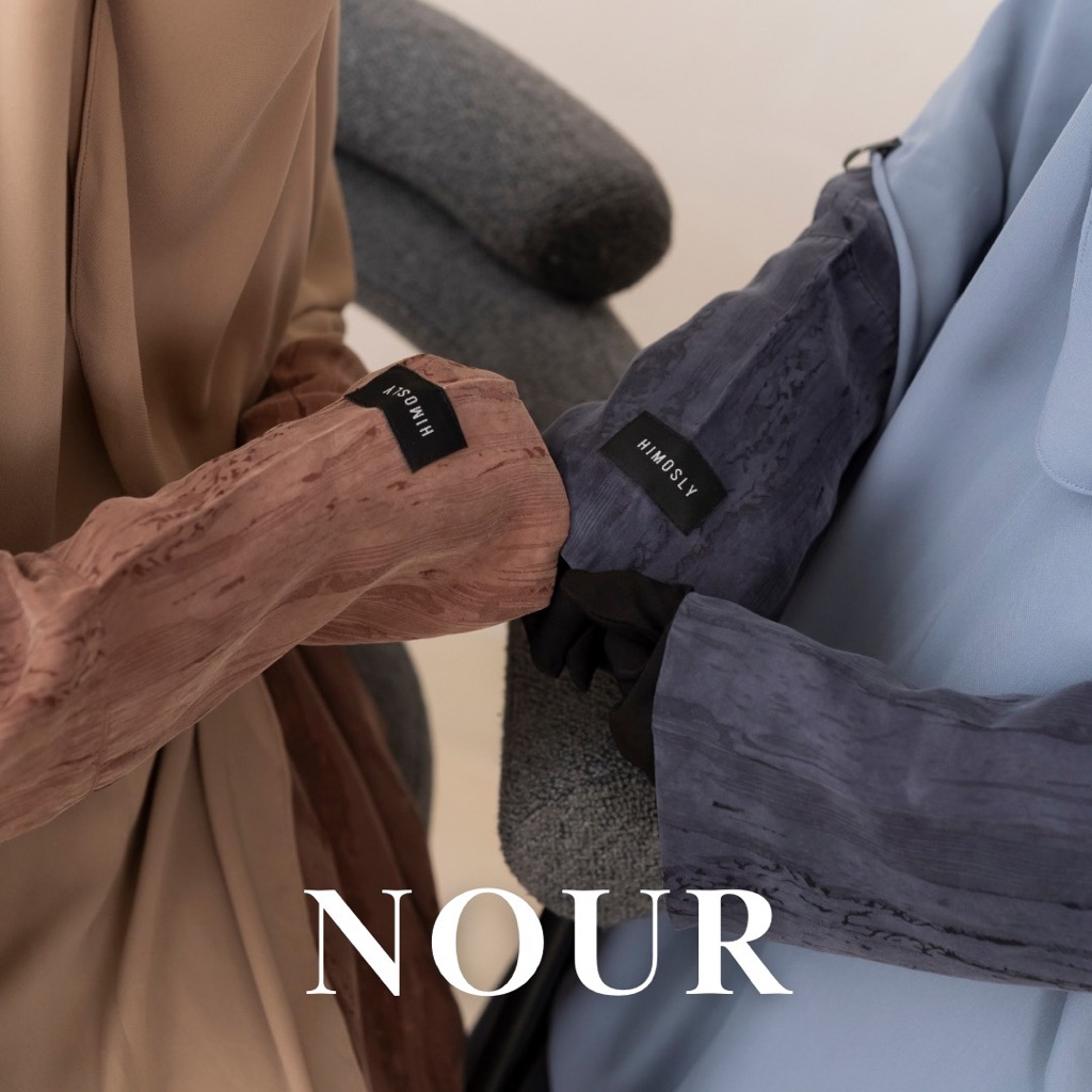 ⁠Nour Abaya Natural Fabric