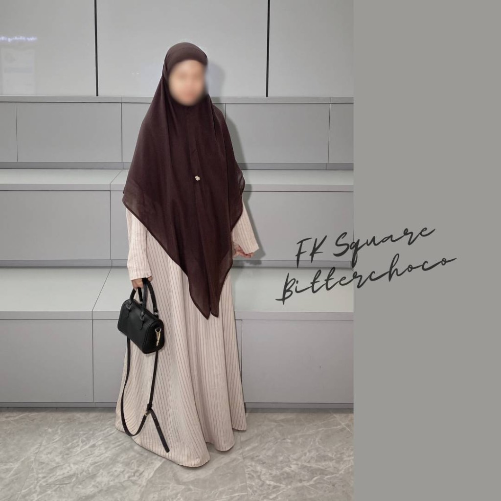 French Khimar Square Tencel Natural Fabric