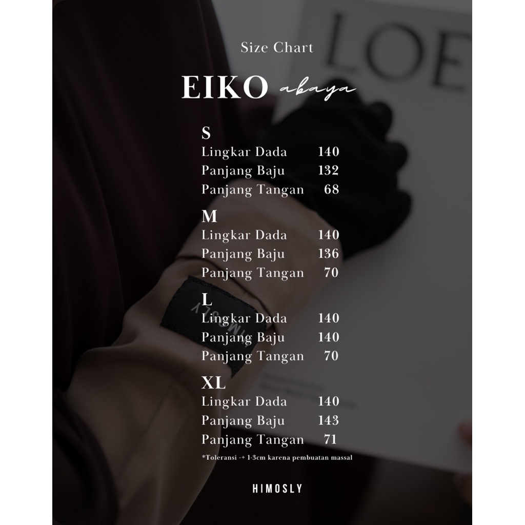 ⁠Eiko Abaya Natural Fabric