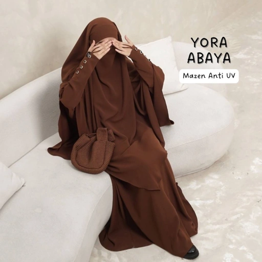 Image of Yora Abaya (ABAYA SAJA) Mazen anti UV Manset Abaya Bhist Abaya Batwing Abaya Kancing Abaya Polos Abaya Arab Turkey Abaya Premium Abaya Umroh Haji