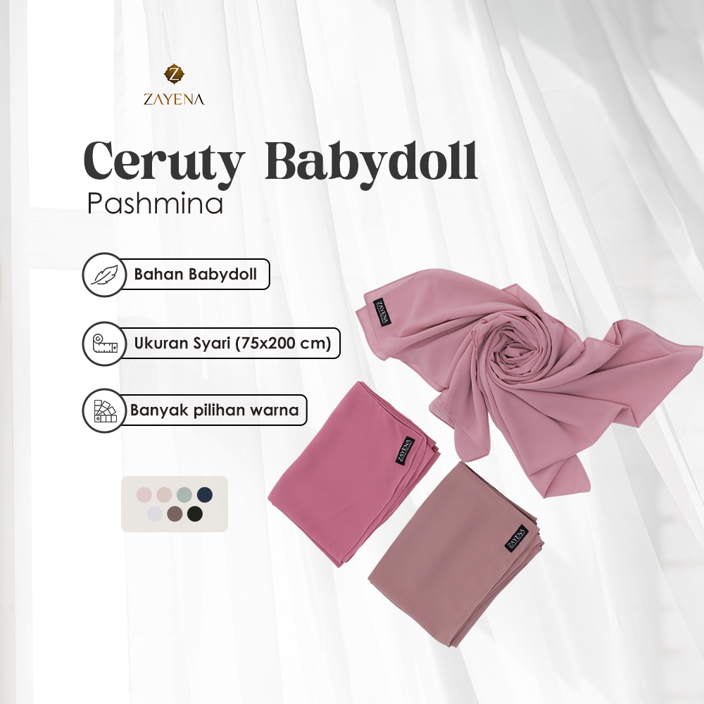 Pashmina Ceruty Babydoll (200x75cm)