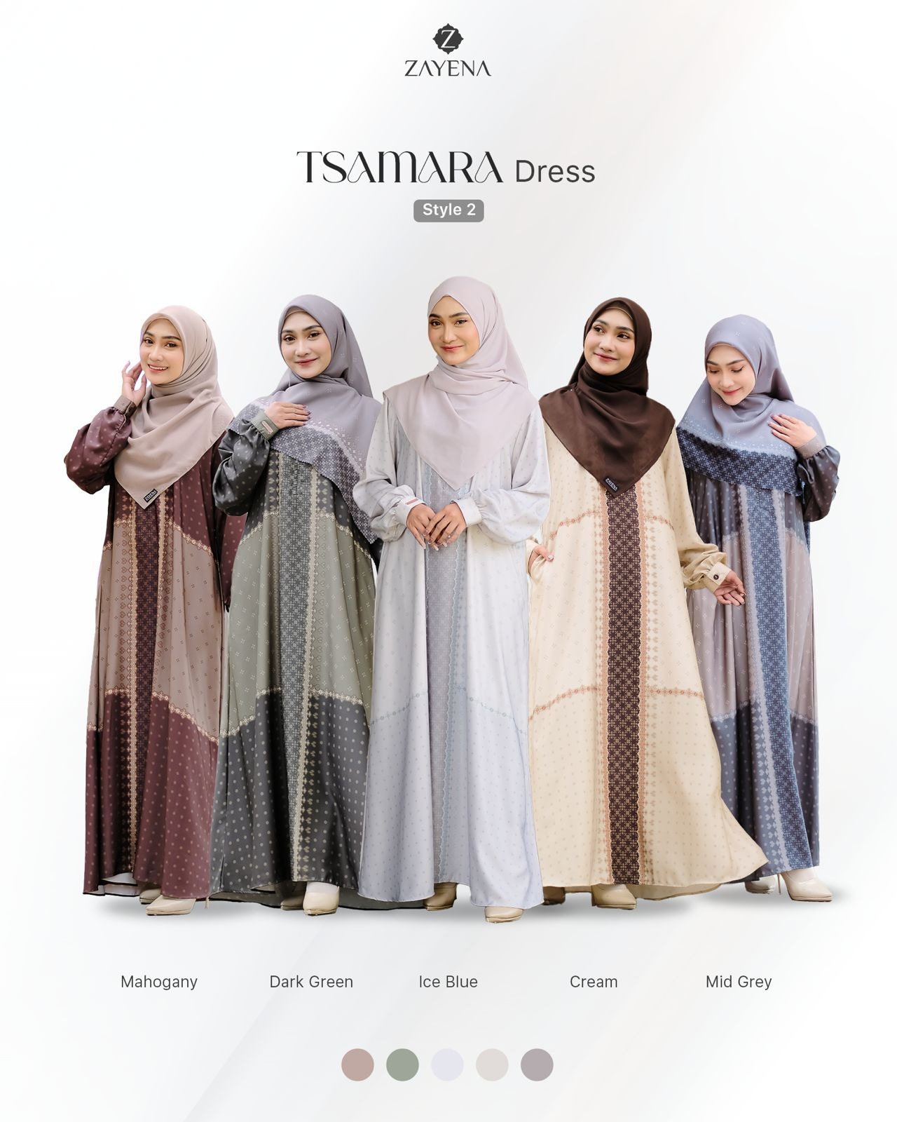 Zayena - Dress Tsamara Raya Series - Sarimbit Lebaran 2026