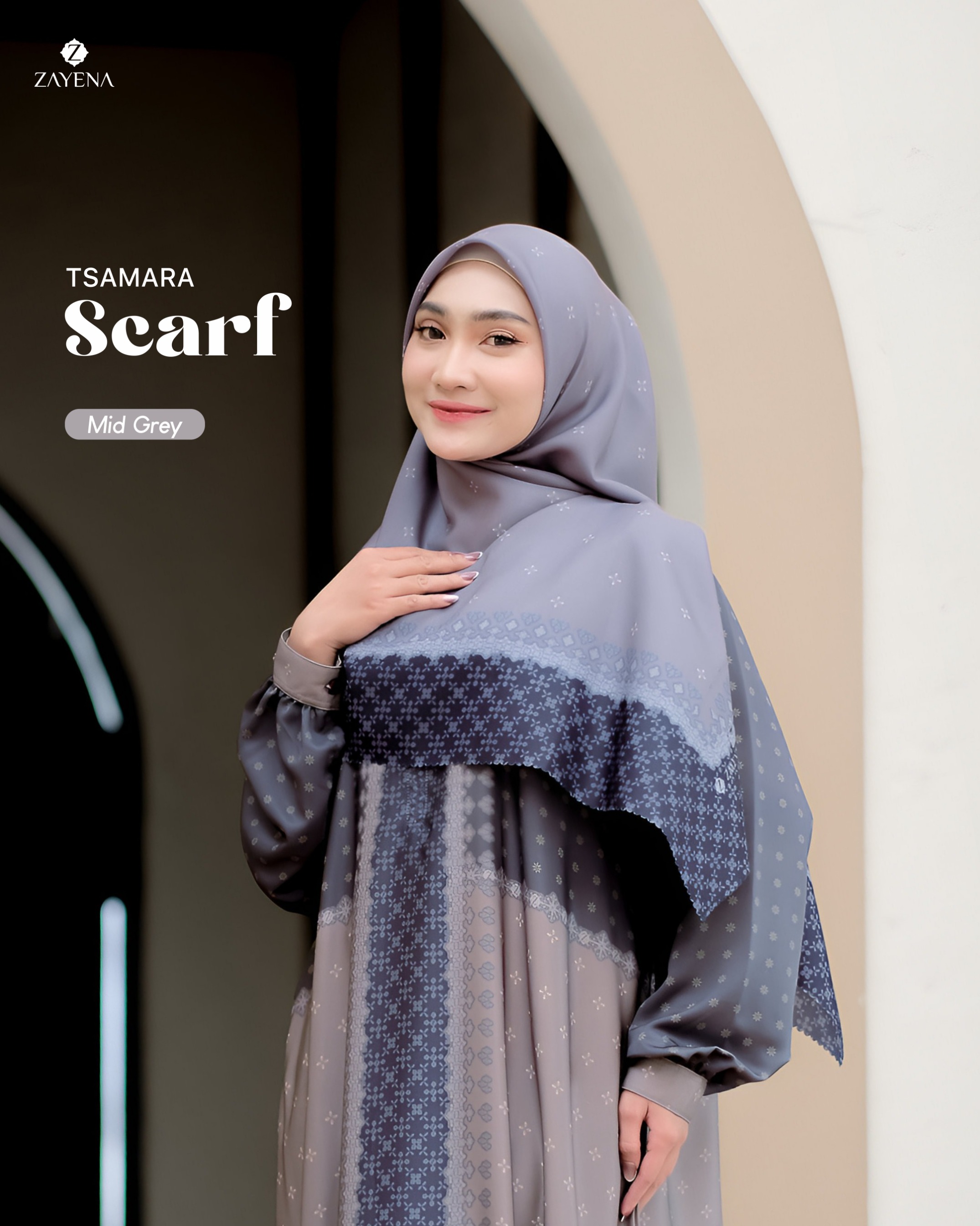 Zayena - Tsamara Scarf - Sarimbit Lebaran 2026