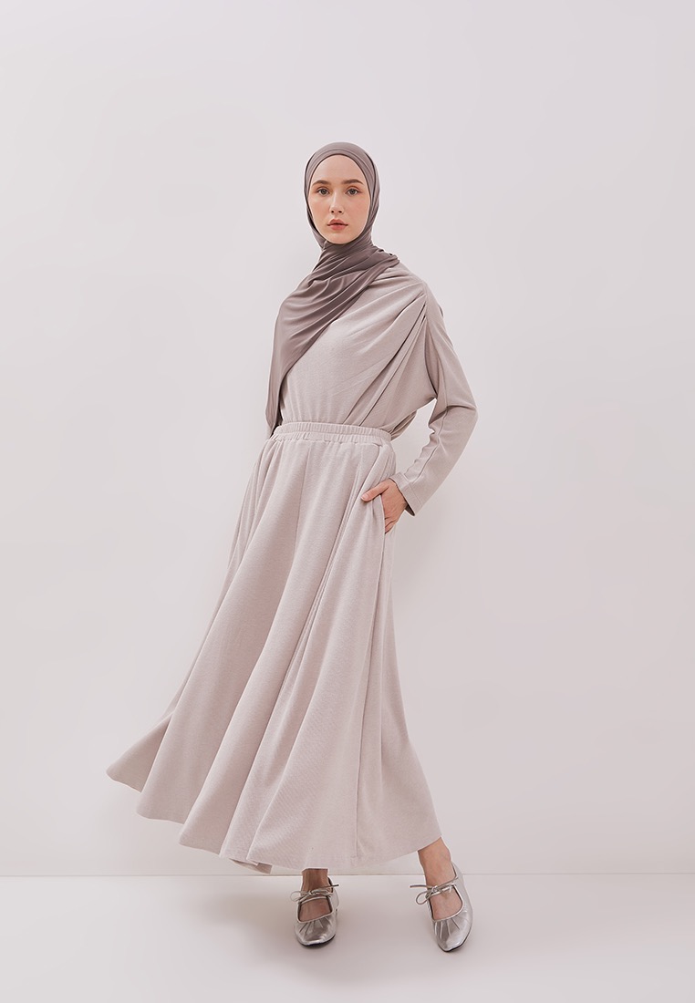 QANNA - Flare Knit Skirt