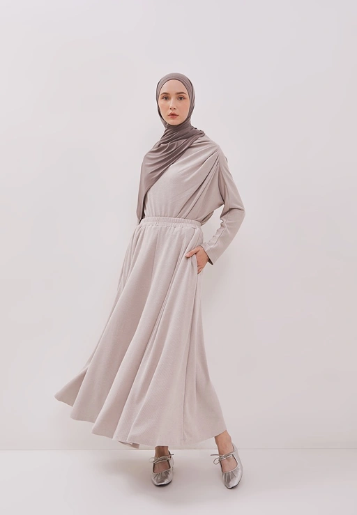 Image of QANNA - Flare Knit Skirt