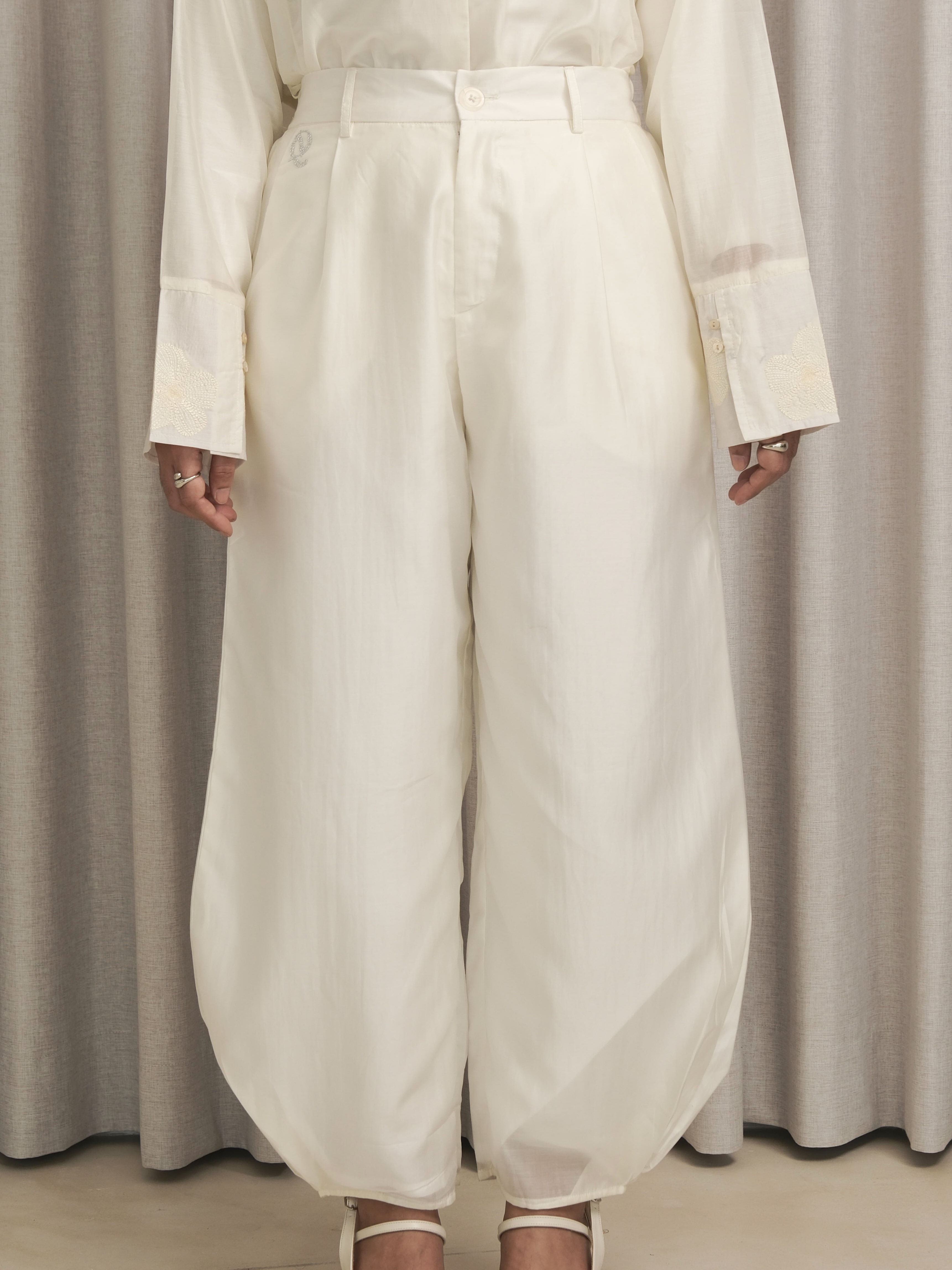 Tencel Barrel Pants
