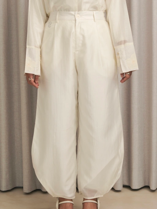 Image of QANNA - Tencel Barrel Pants