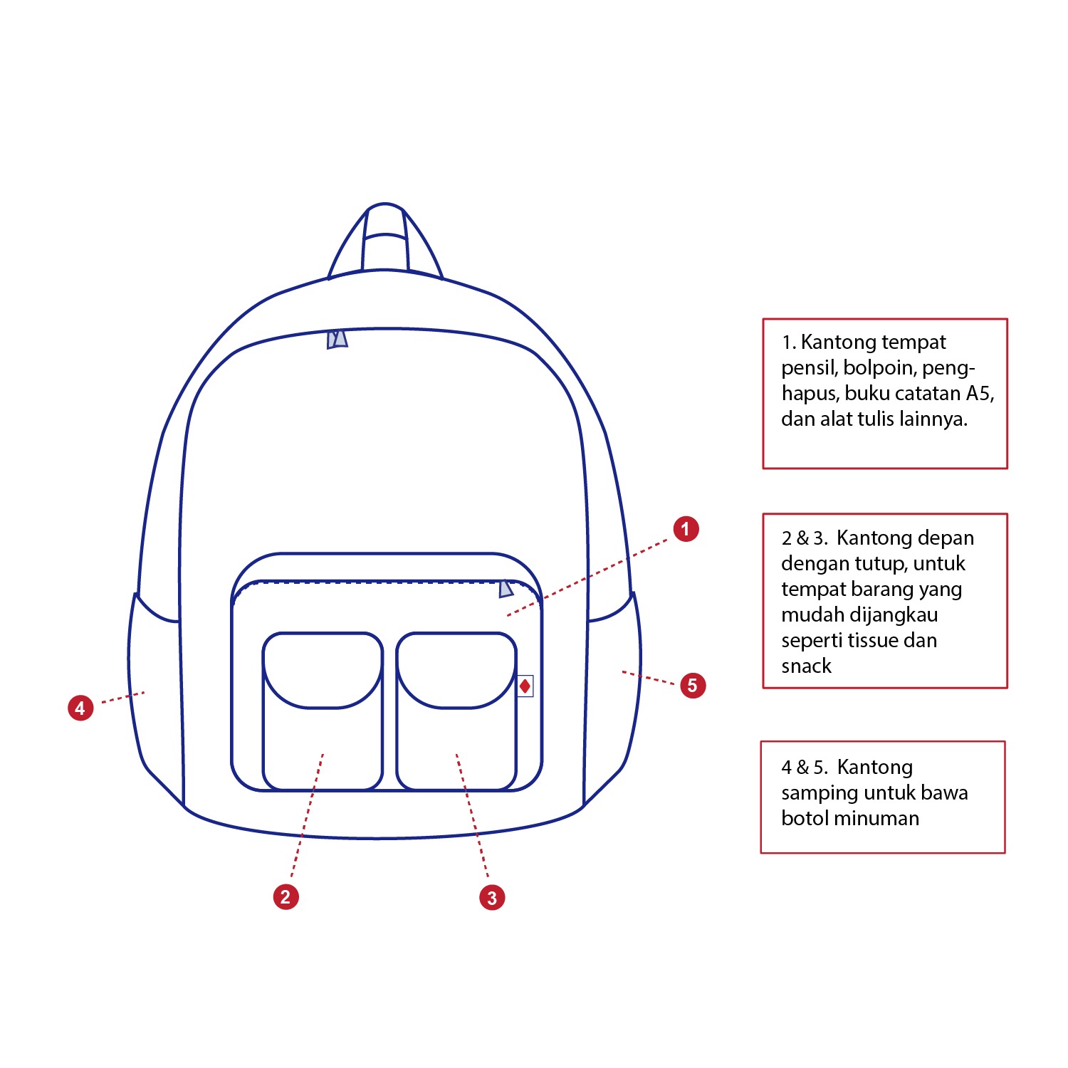 Barklana - School Backpack - Minahasa Army
