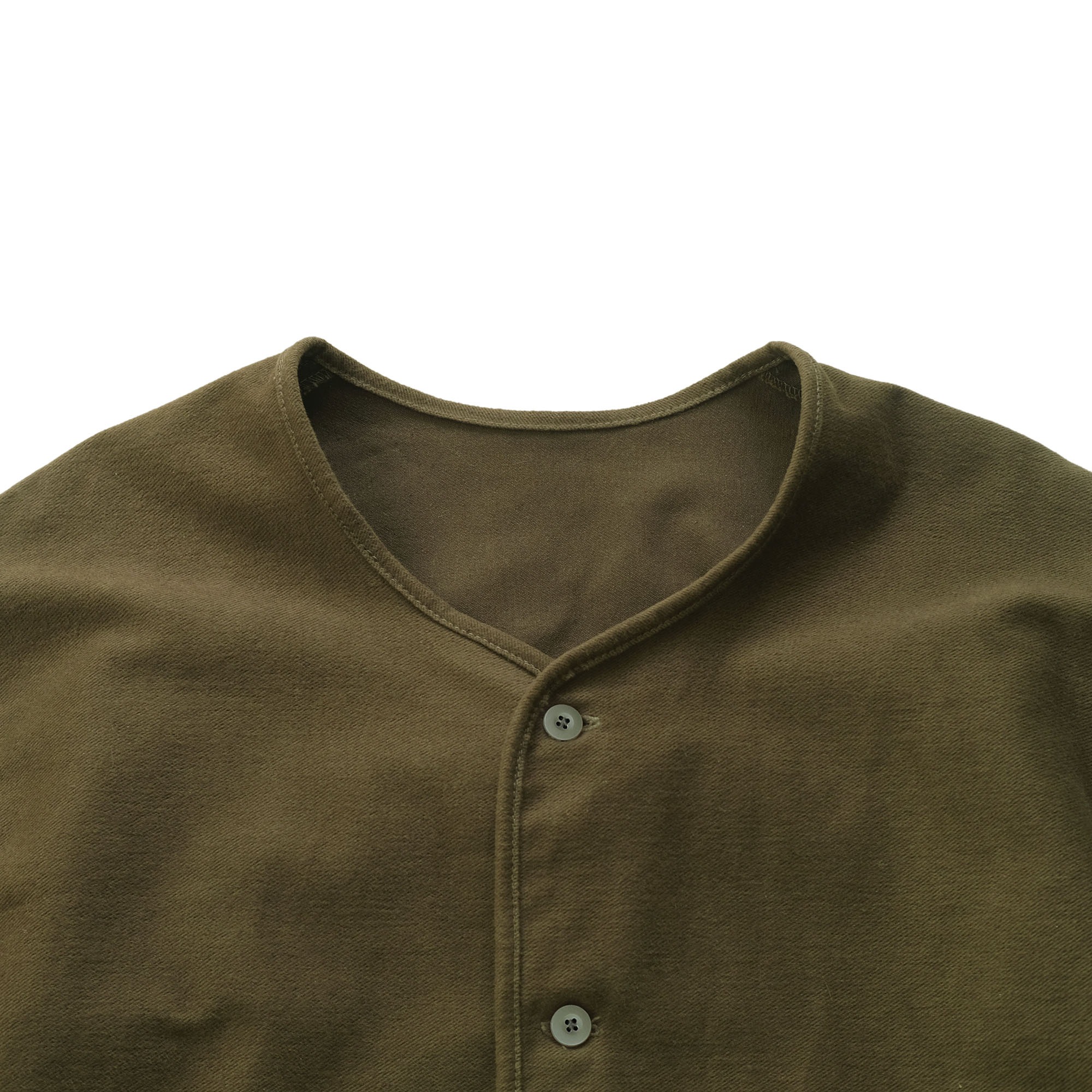 EXTRA SIZE - Barklana - Collarless Jacket - Olive