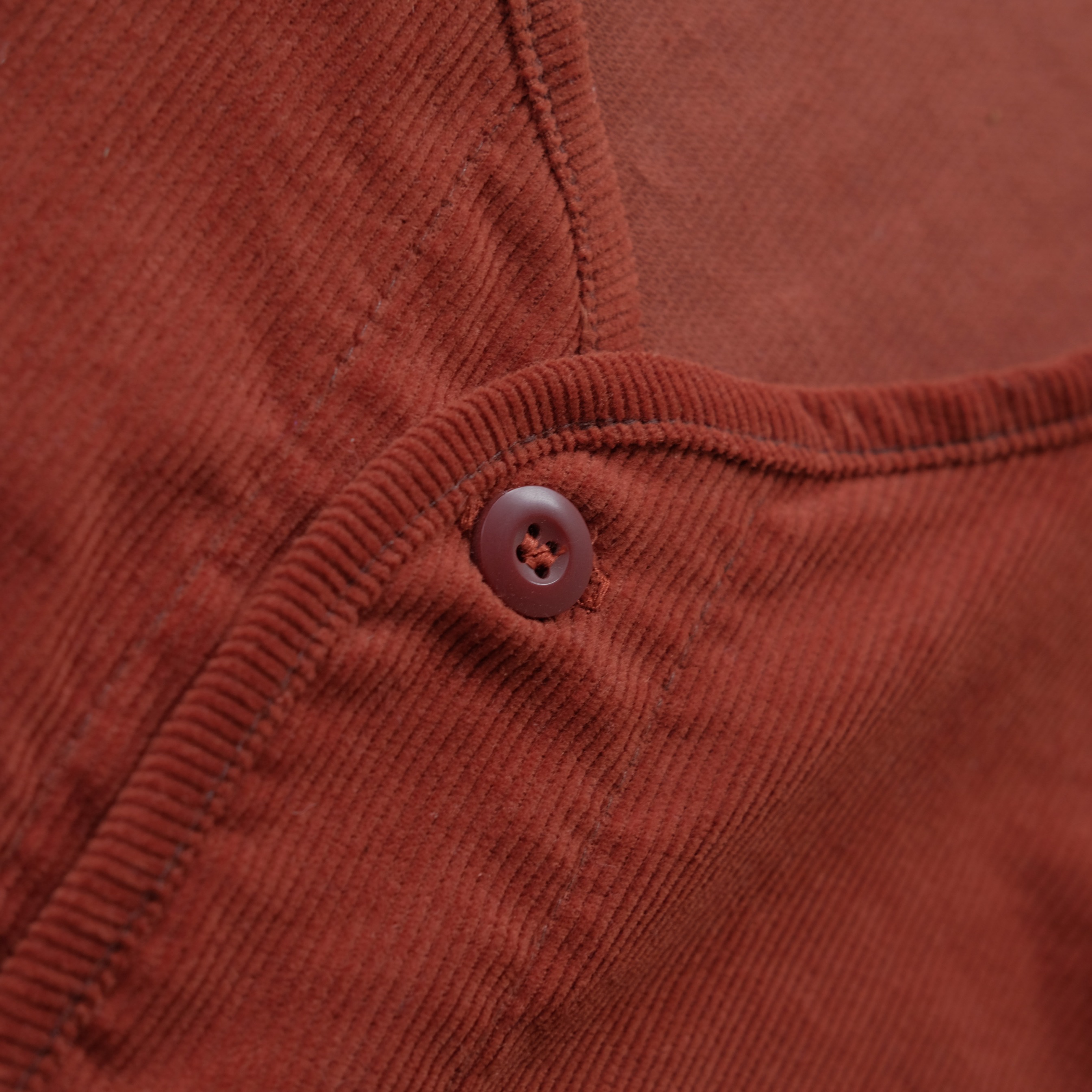 Barklana - Collarless Jacket - Terracotta