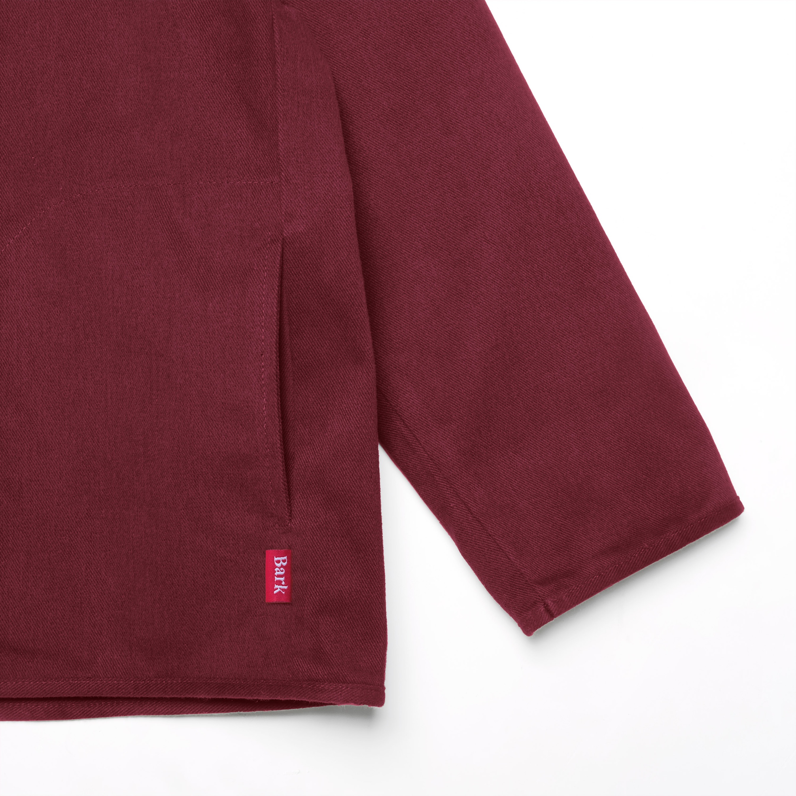 Barklana - Collarless Jacket - Maroon