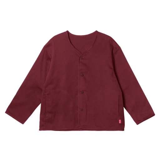 Image of Barklana - Collarless Jacket - Maroon