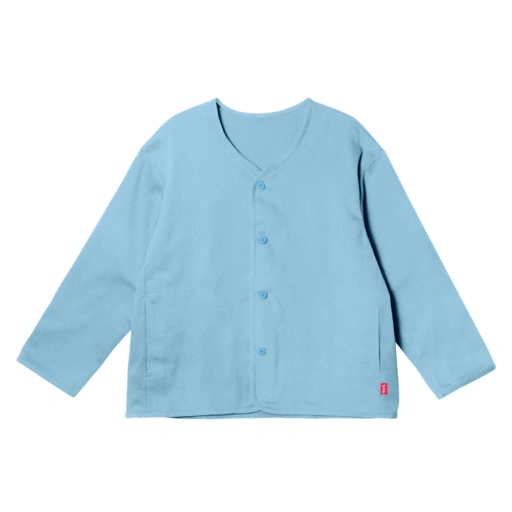 Image of Barklana - Collarless Jacket - Sky Blue