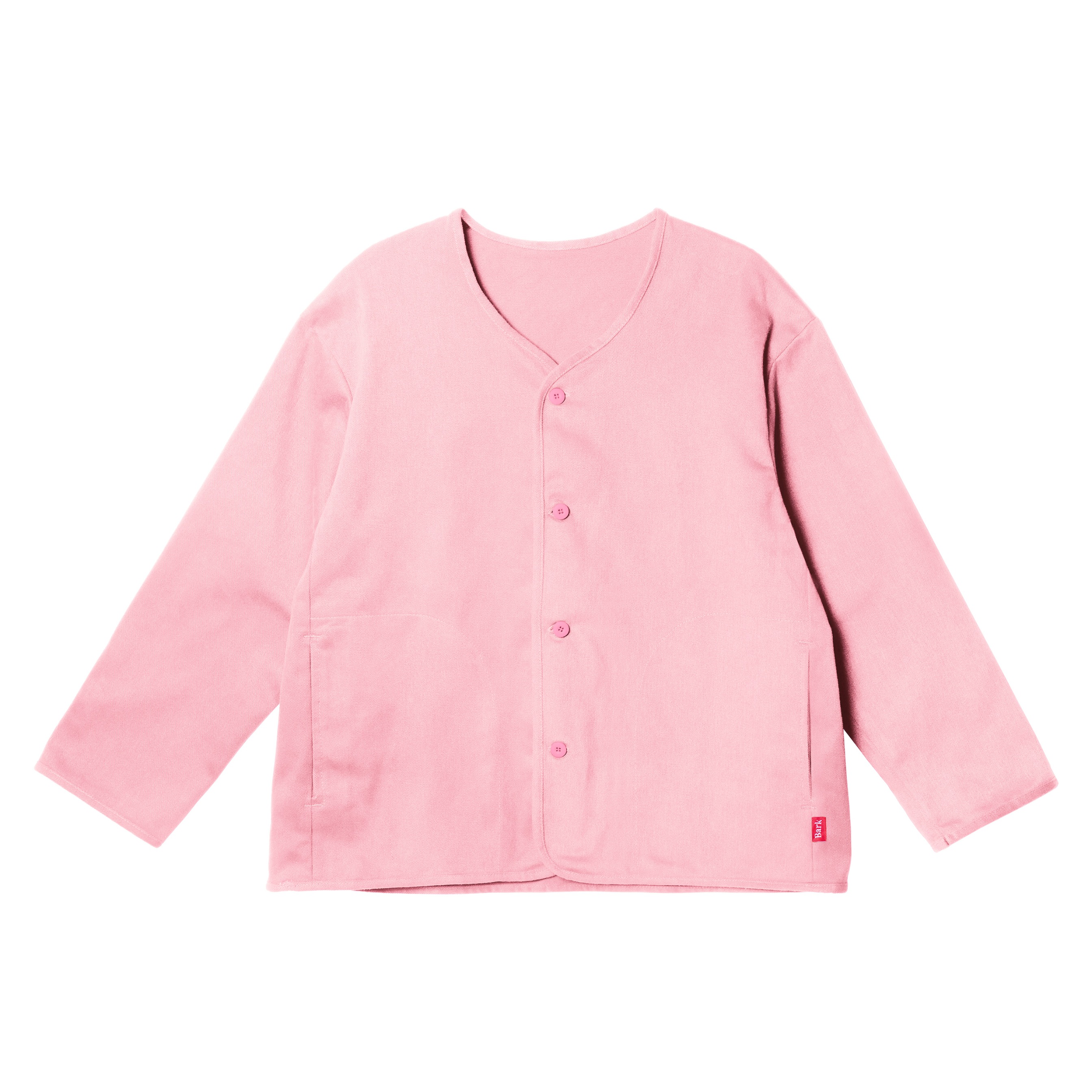 Barklana - Collarless Jacket - Pink