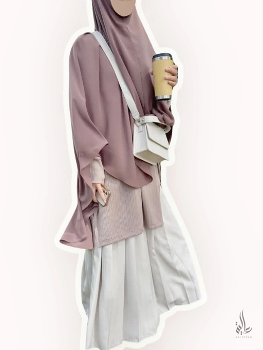 Image of Jilbab Kerudung Bergo Syari Non Pad Crinkle Airflow New Fortaleza | Aasiyah Khimar | Aaleeyah