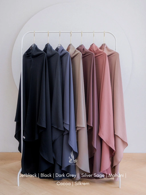 Image of Khimar Aasiyah | Jilbab | Bergo Syar'i | Khimar Cutting Oval