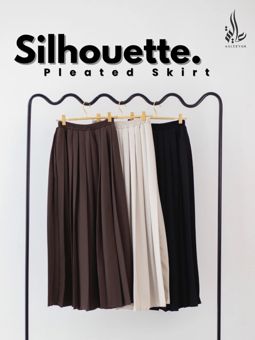 Image of Silhouette Pleated Skirt
